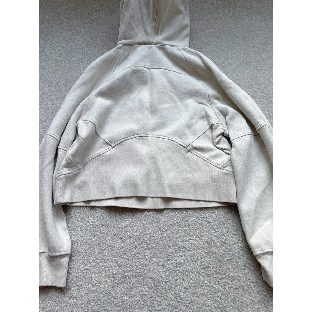 Lululemon Scuba Oversized Half-Zip Hoodie XS/S Light Ivory